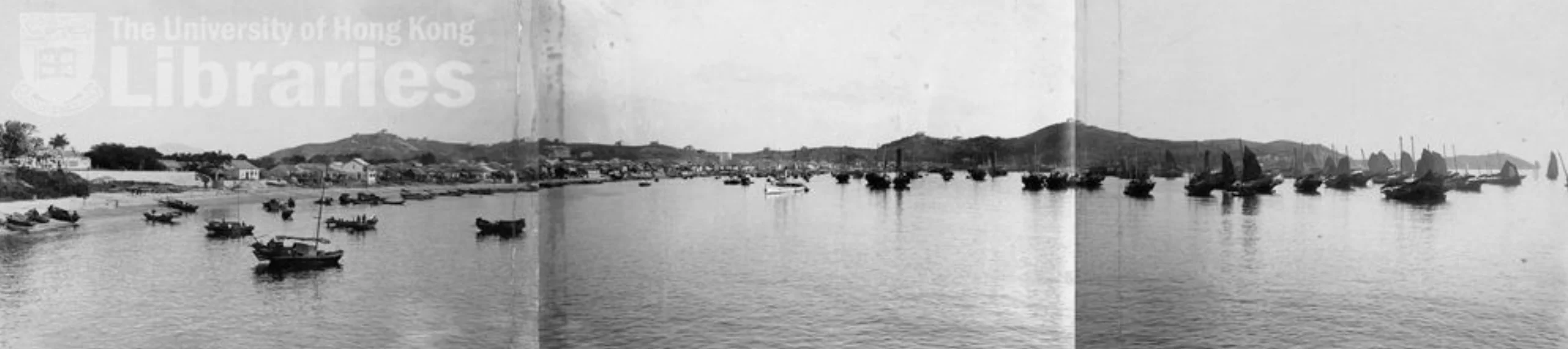 長洲海旁，攝於1924年。（圖片：香港大學圖書館）