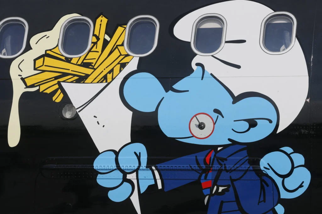 布魯塞爾航空的「藍精靈飛機」