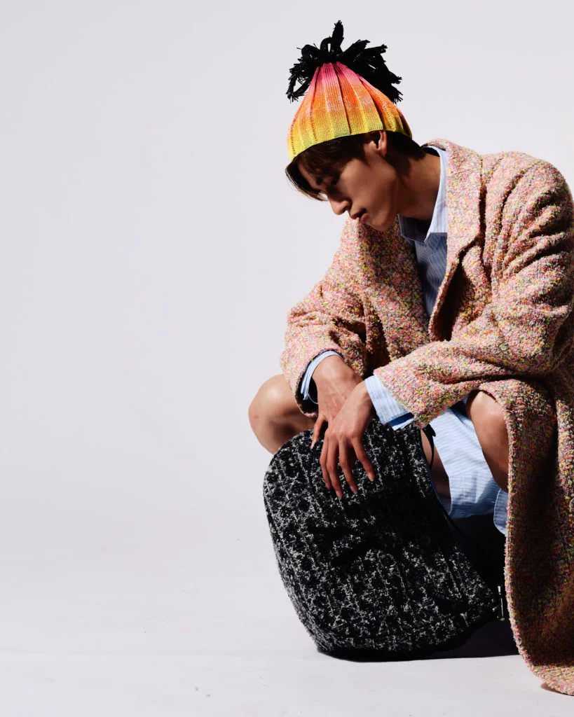 DIOR Tweed Coat Long Sleeves shirt short pants multicolor Hat Saddle Soft Tweed Cannage bag 