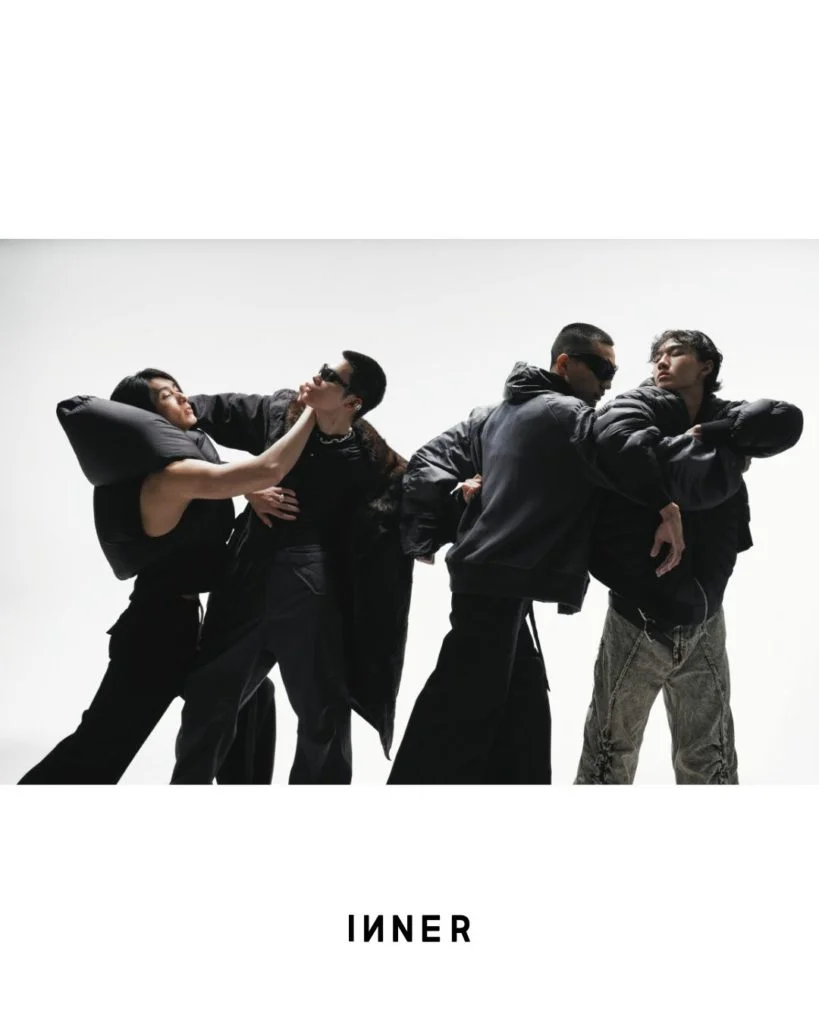 From left to Right On CARSON RICK OWENS from I.T PUFFER JACKET MONCLER X RICK OWENS  TROUSERS SWEETLIMEJUICE RING On HAMISH PRADA COAT BALENCIAGA TOP SACAI TROUSERS GENTLE MONSTER from PUYI OPTICAL SUNGLASSES SWEETLIMEJUICE EAR CUFF NECKLACE Page 8 On JINZHOU FERRAGAMO LEATHER HOODED JACKET SACAI CARDIGAN TROUSERS GENTLE MONSTER from PUYI OPTICAL SUNGLASSES On FEIFEI MONCLER X RICK OWENS PUFFER JACKET PONDER.ER TROUSERS BELT 