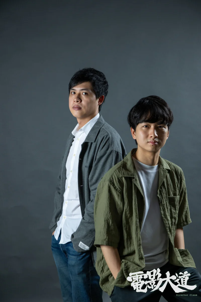 《不赦之罪》兩位新導演林善(左)、譚善揚。