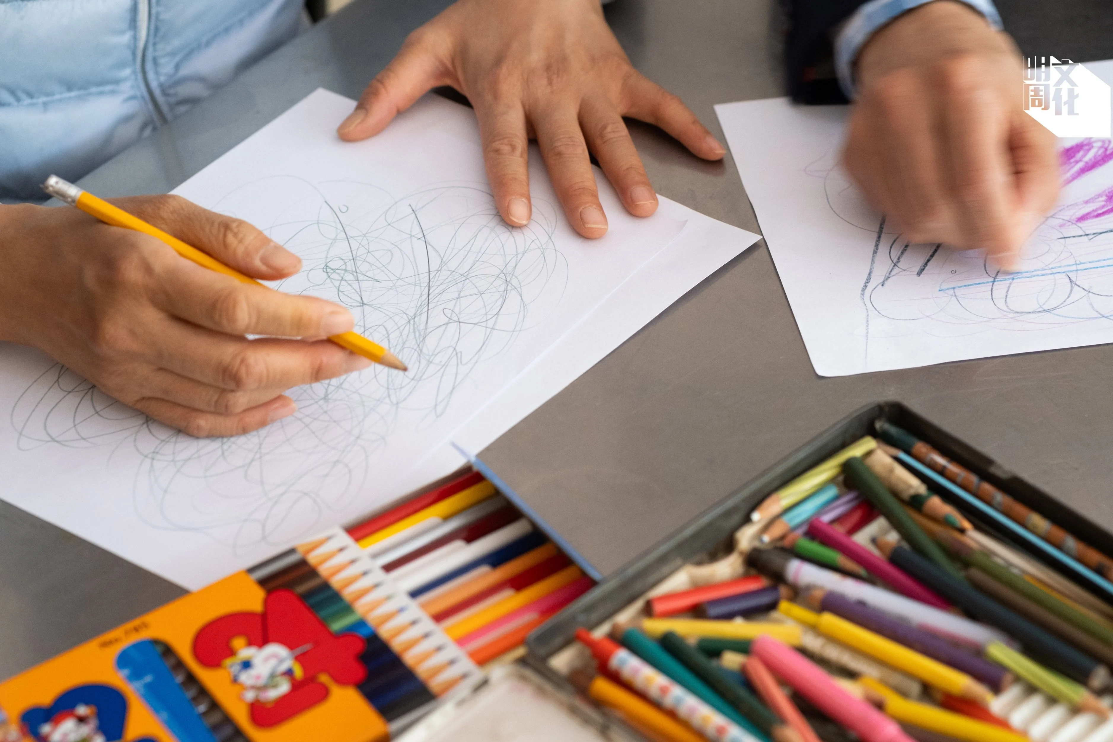 阿米說：「我每次畫畫，都覺得很進入，進入後再出來已經好像另一個空間。」