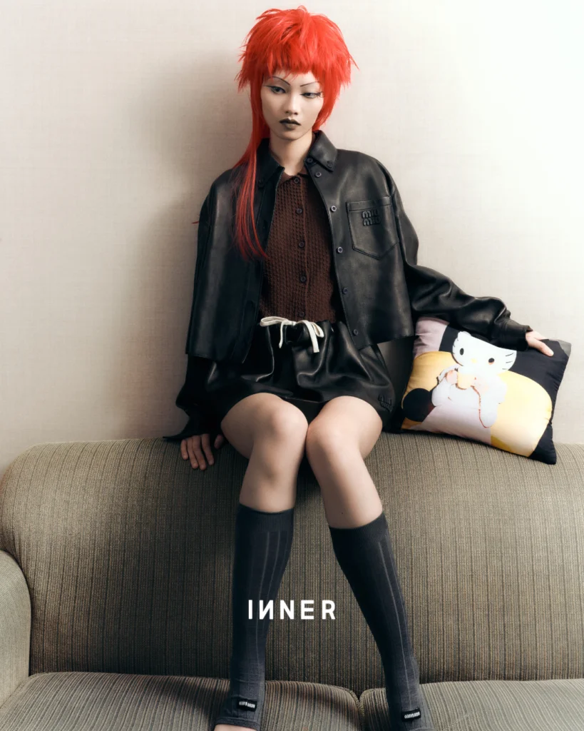 JACKET, SHIRT, SKIRT & SOCKS, MIU MIU