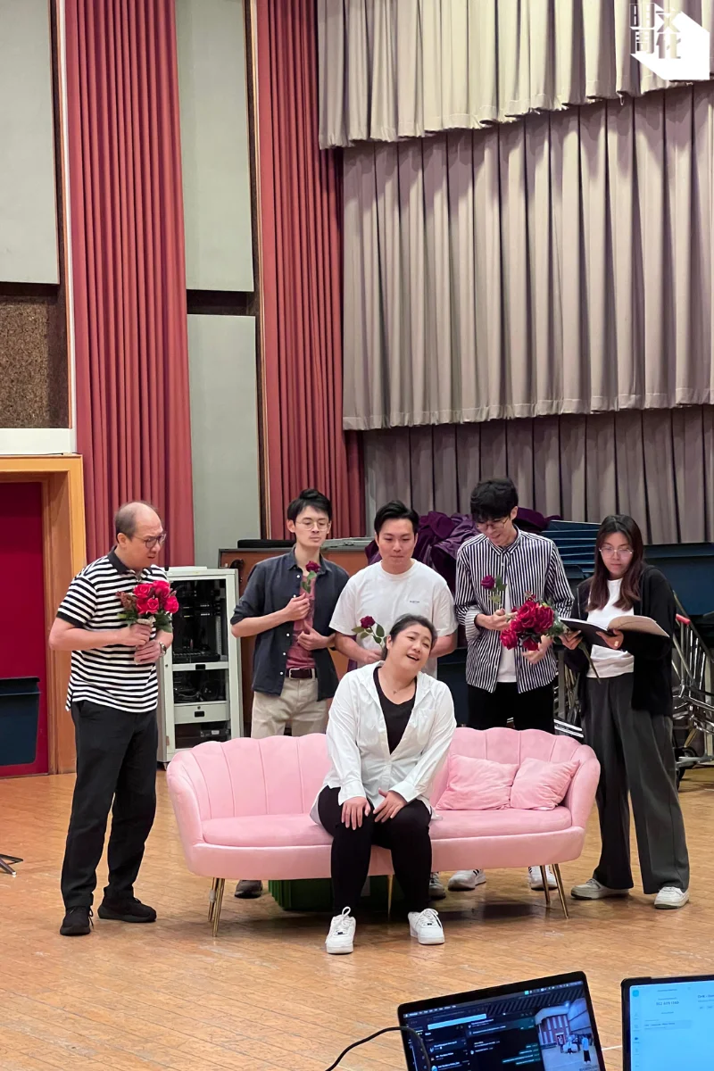 《風流寡婦》綵排