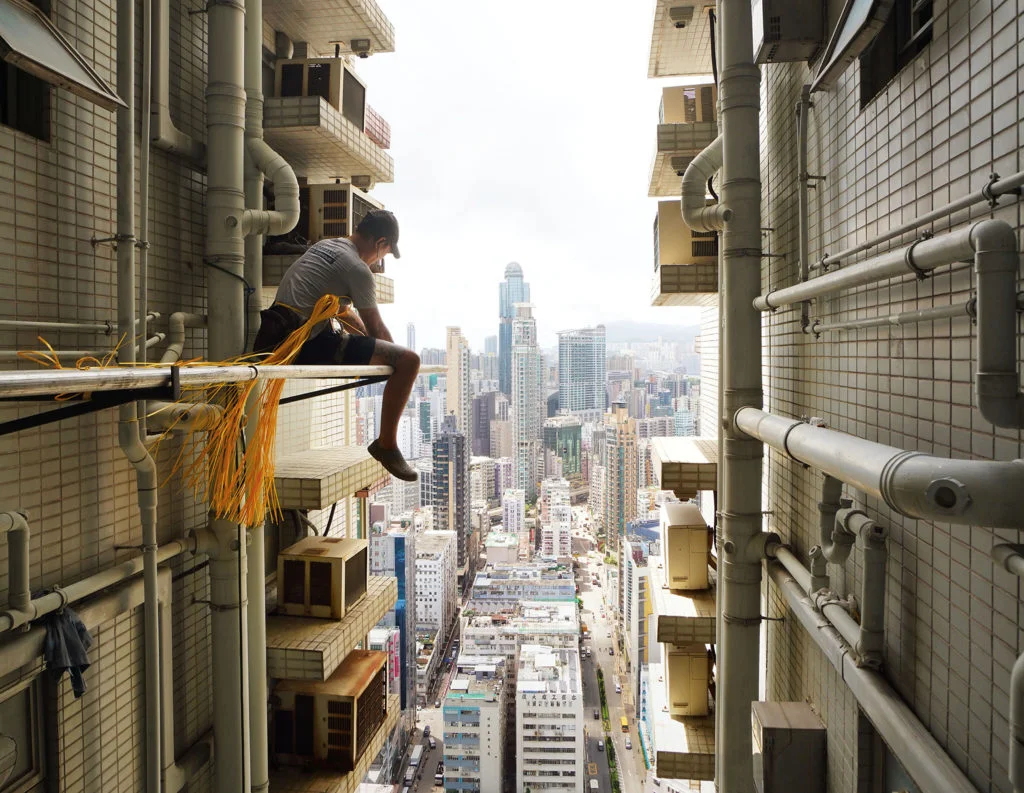 Romain Jacquet-Lagrèze, Fixing the Base, Hong Kong, 2024, Courtesy of Blue Lotus Gallery.