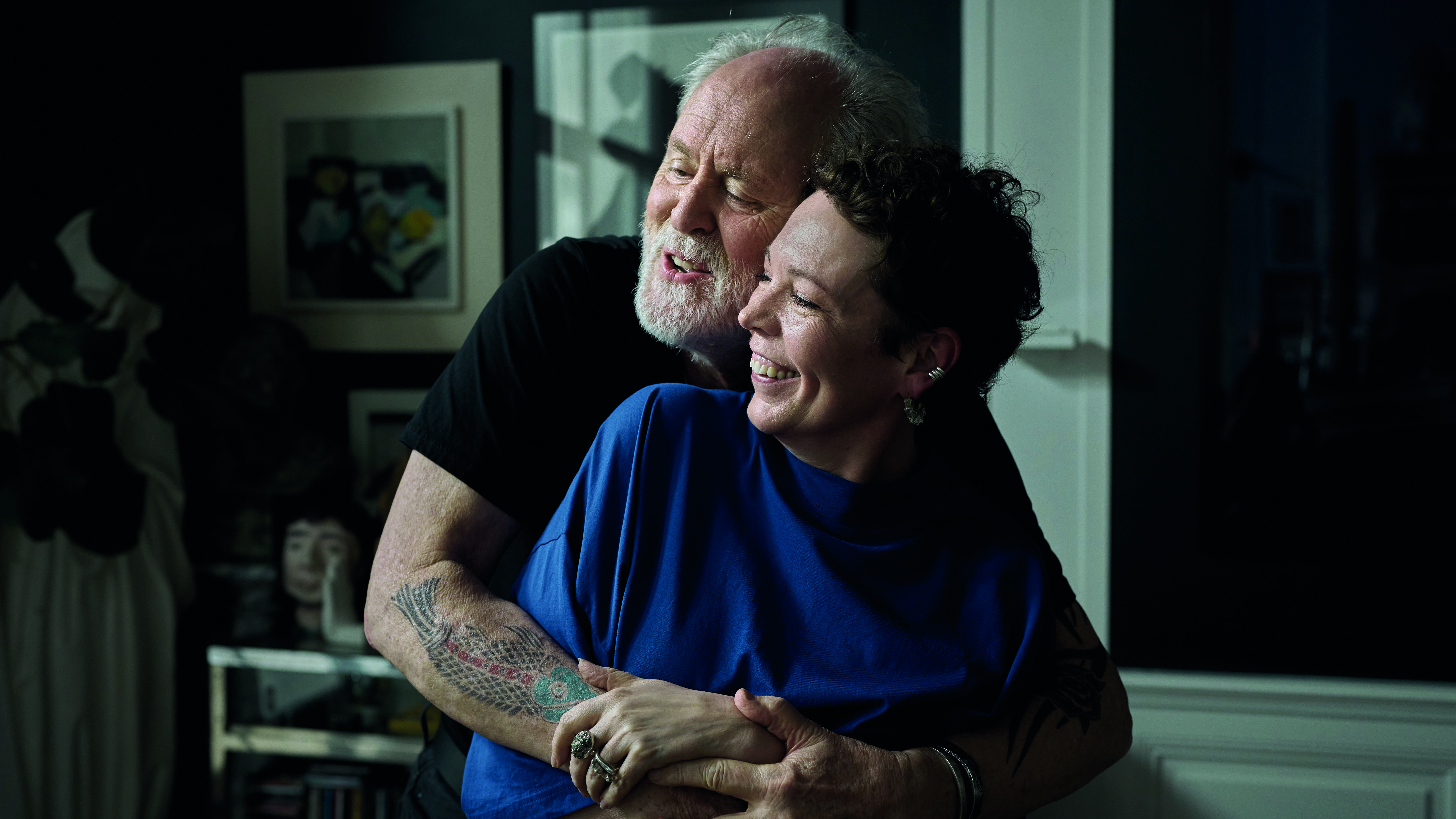 銀幕上的Jimpa六十多歲,一頭白髮,蓄着鬍鬚,身上還有紋身。(香港同志影展提供)