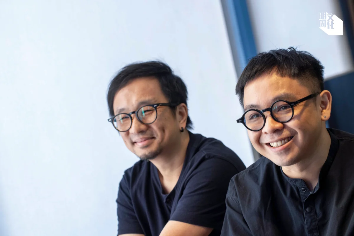 《無限復活！不只是打機展》策展人蔡劍虹（左）及Oskar Leung（右）