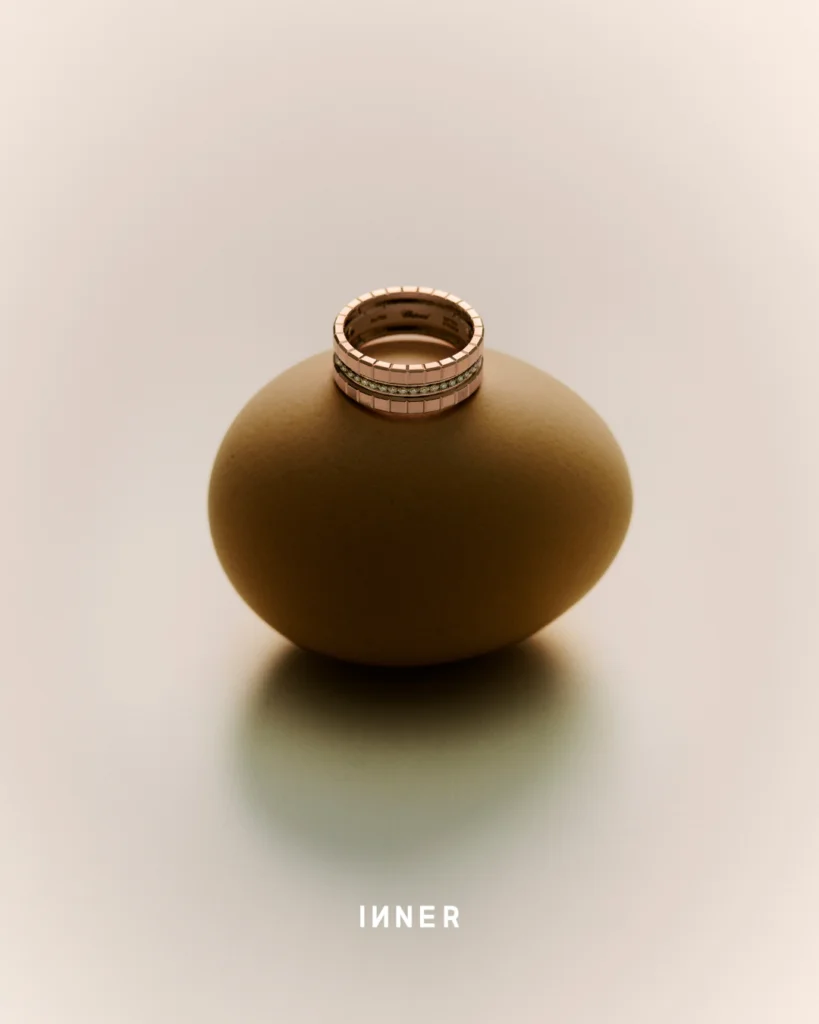 ICE CUBE COLLECTION DIAMOND RING IN ETHICAL 18CT ROSE GOLD, CHOPARD