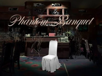 林立施的虛擬實境360度立體錄像作品《幽靈宴會》，利用3D雷射掃描技術，構成一個超現實的廢棄中菜館場景。