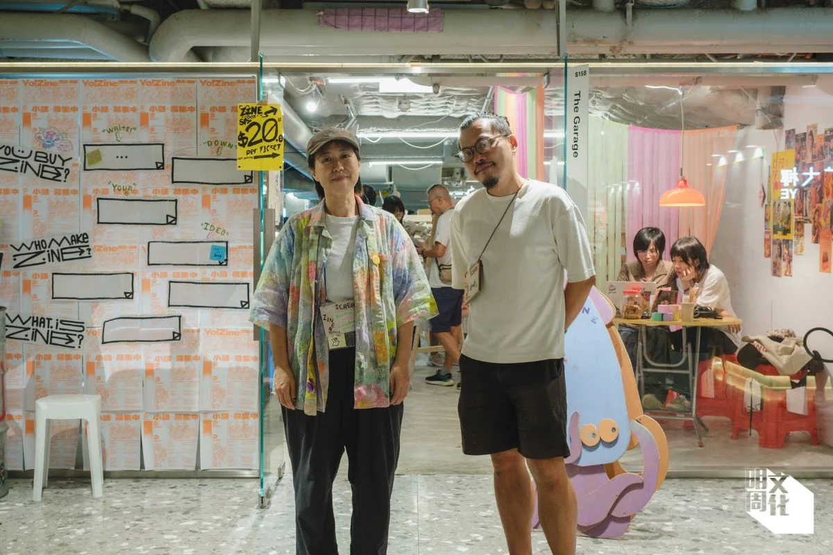 ZINE COOP成員Beatrix（左）和Forrest（右）致力推動小誌文化發展，深信每人都可以做自己的小誌。