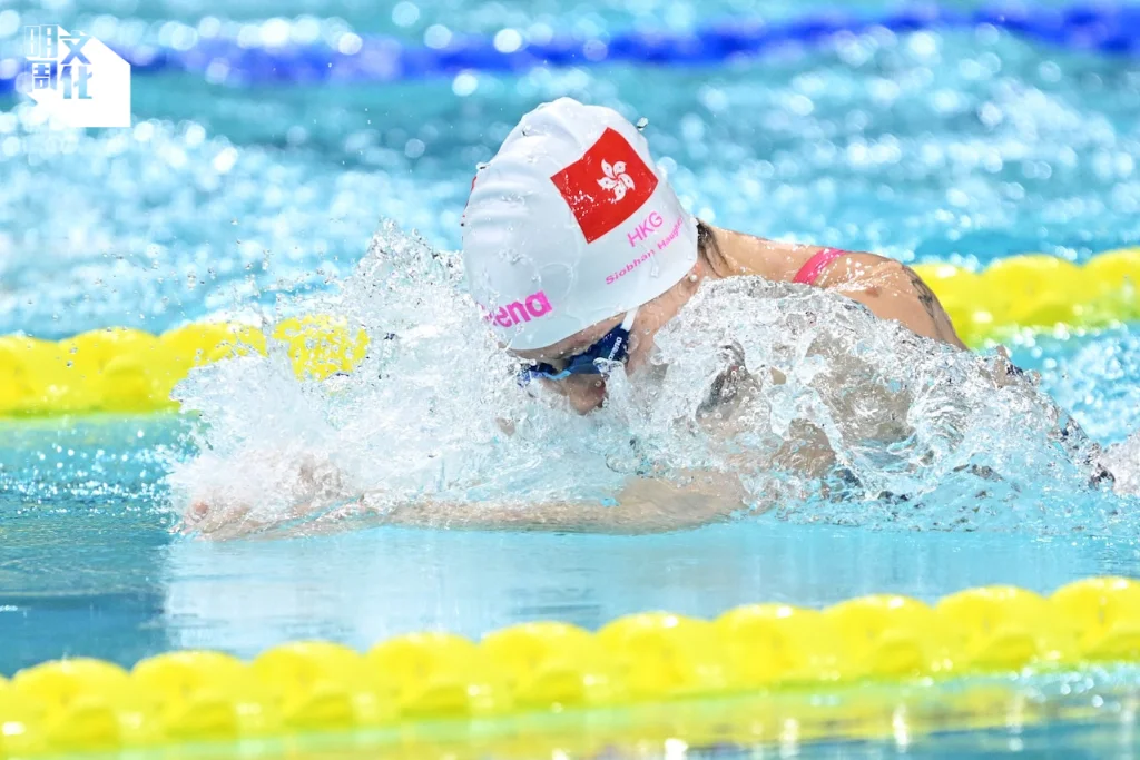 何詩蓓首次參加全運會，取得2 金2銅佳績，獲馬會獎金合共180萬。