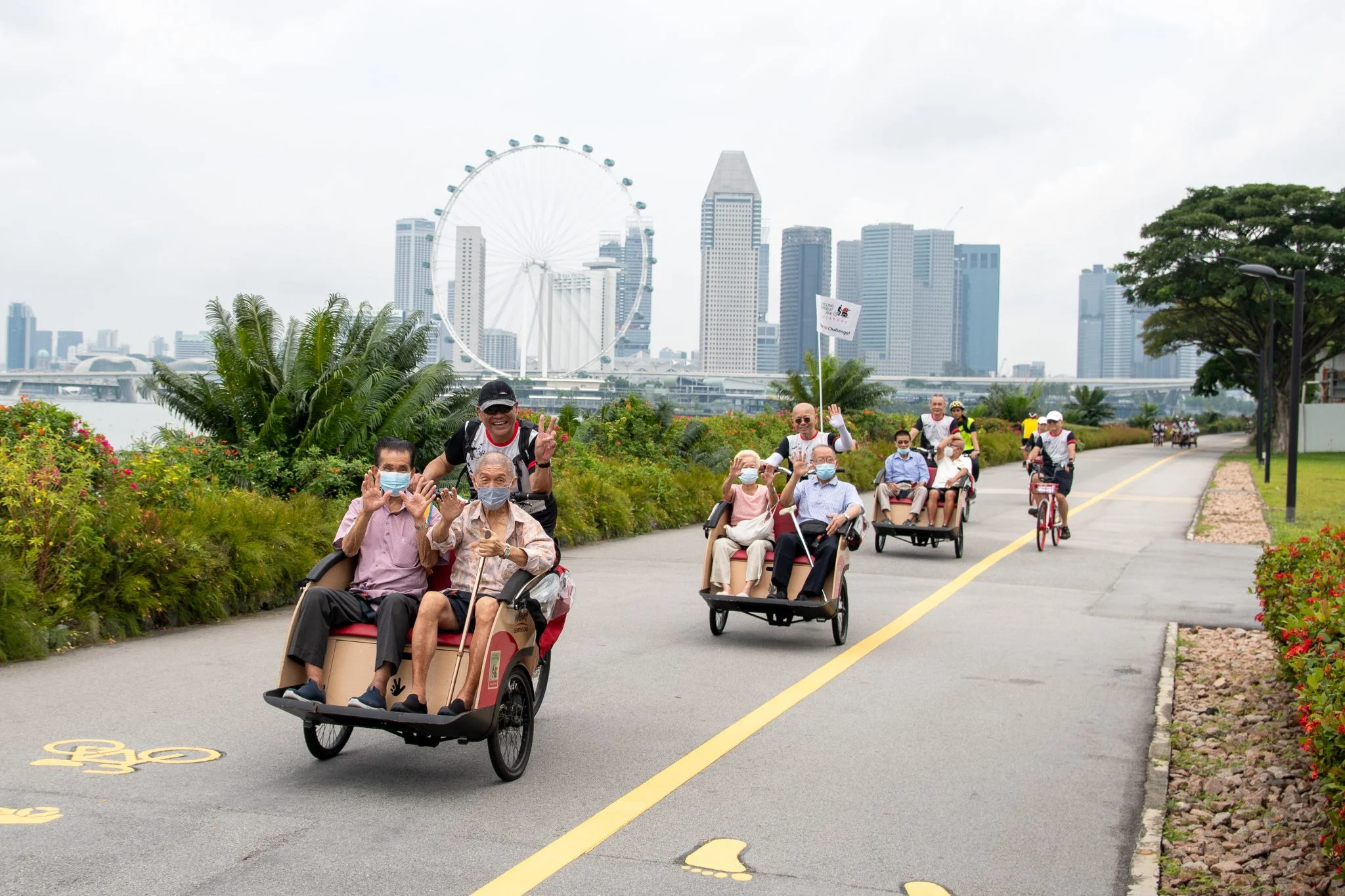 新加坡的「Cycling Without Age Singapore」計劃。（圖片來源：sportsincycling網站）