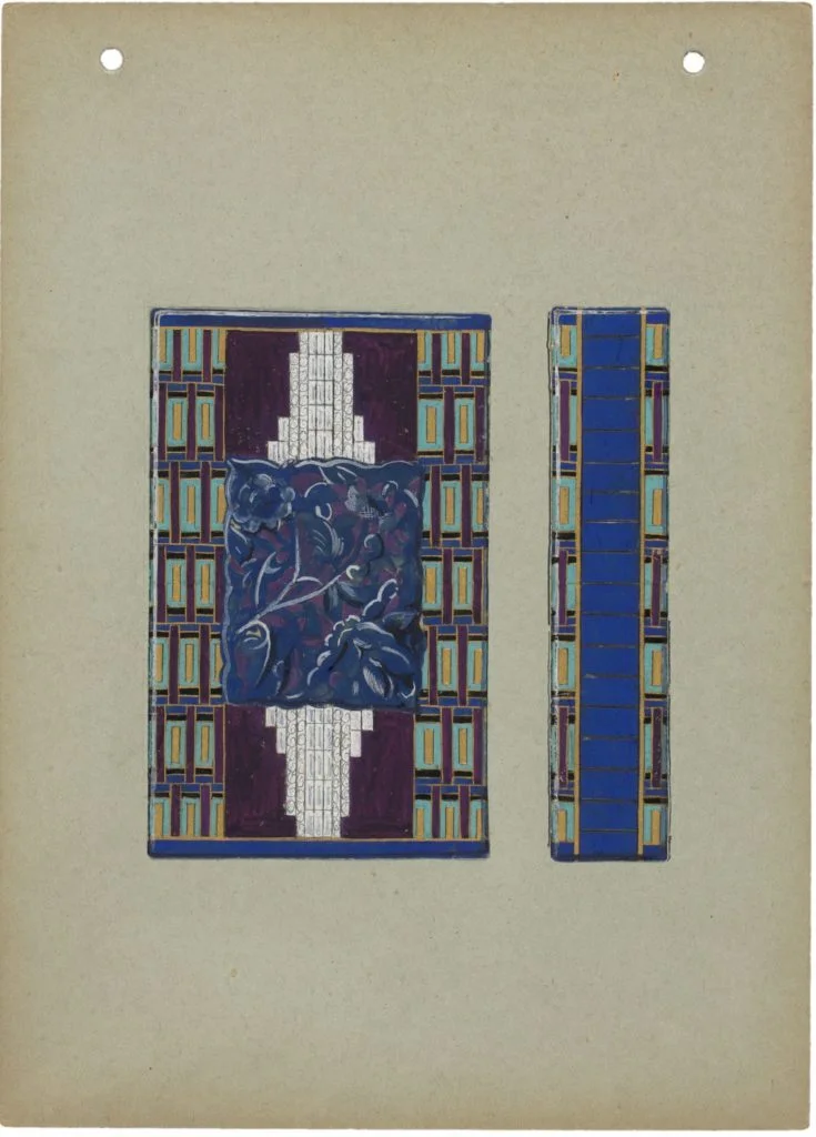 化妝盒工坊手繪卡（1928年）