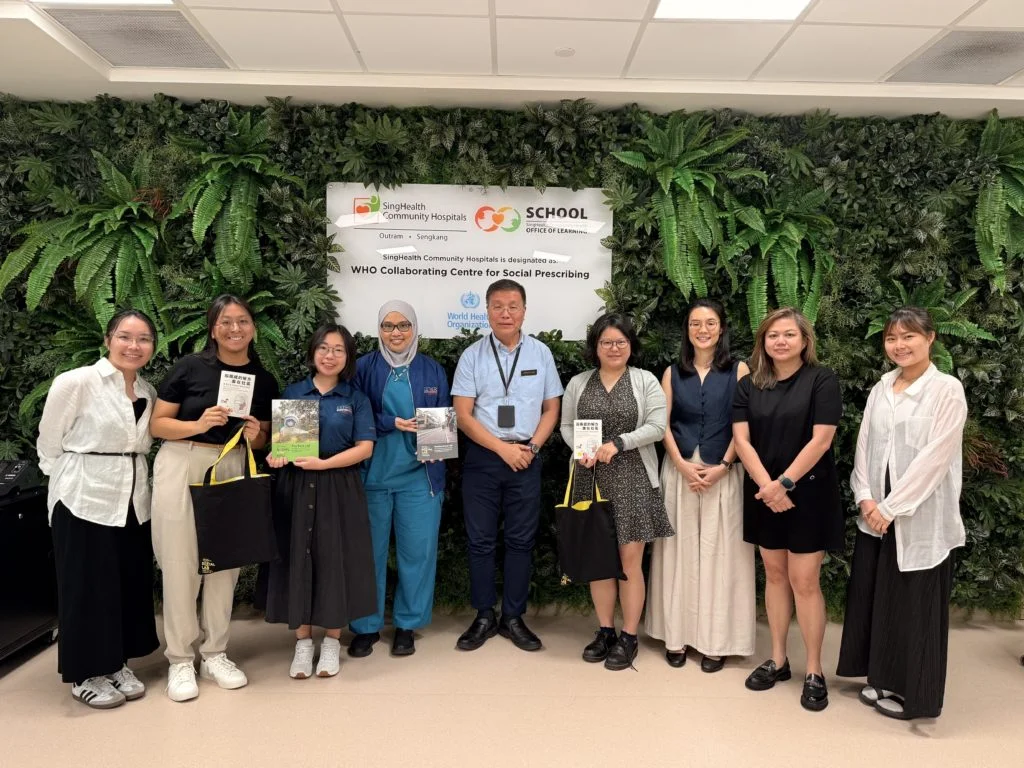「創不同」團隊到訪新加坡保健集團（SingHealth），兩地交流社區健康解方的實踐經驗。
