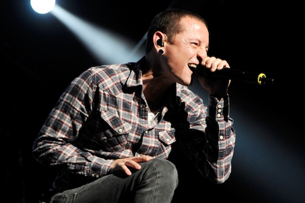 Linkin Park performs at The Joint inside the Hard Rock Hotel & Casino August 30, 2011 in Las Vegas, Nevada.