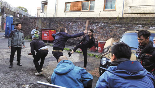 陳庭欣於劇集《兄弟》中一展身手，更要一打十多名大漢。