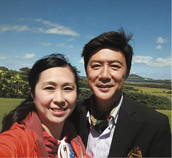 吳香倫陪陳榮峻在新西蘭拍完戲，在當地放長假度過愉快假期。