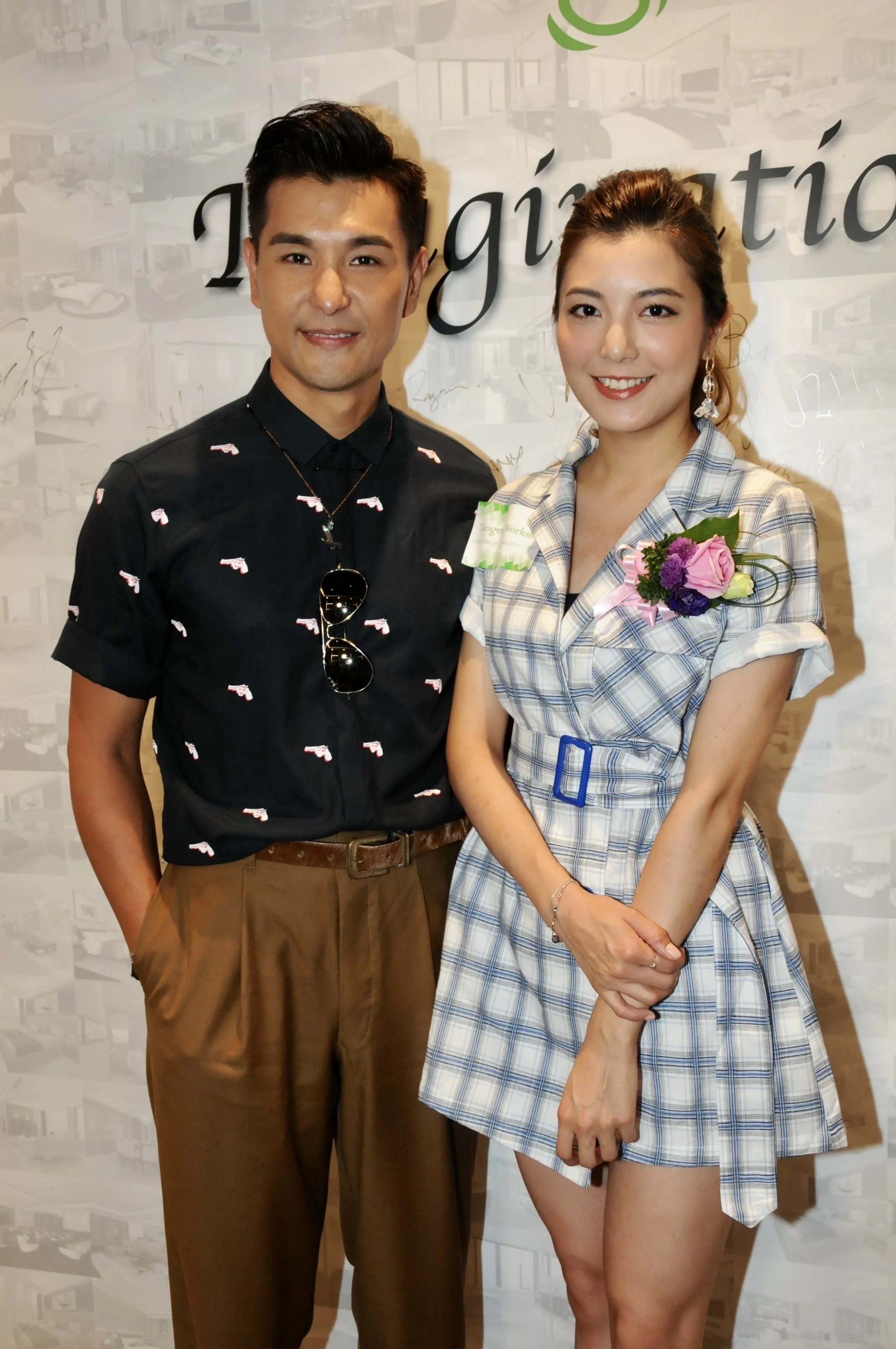 陳展鵬與單文柔早前以情侶檔身份,出席活動搵真銀。