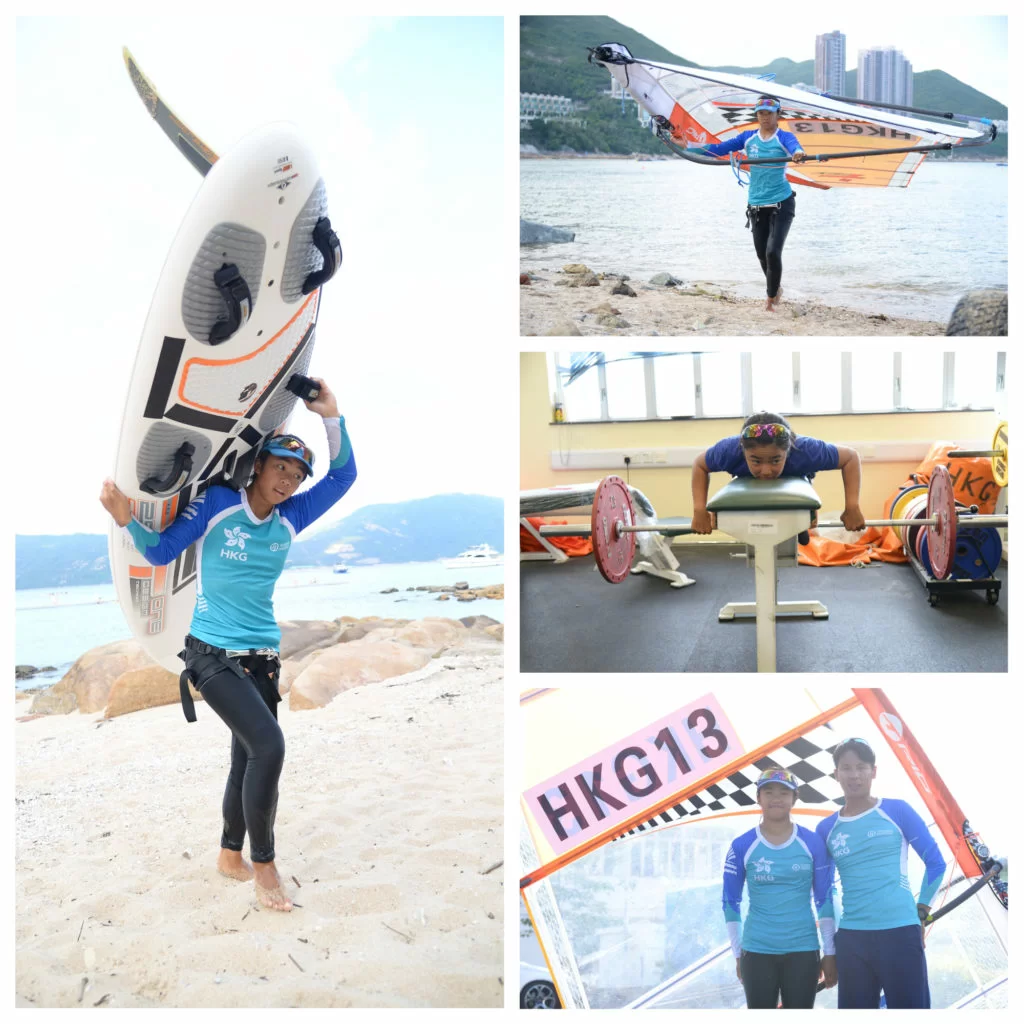 教練鄭國輝讚麥卓穎具備了滑浪風帆運動員的最佳條件