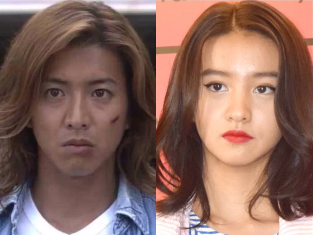 光希深得木村真傳，尤其一雙英氣的眉毛和略帶厭世的神情。