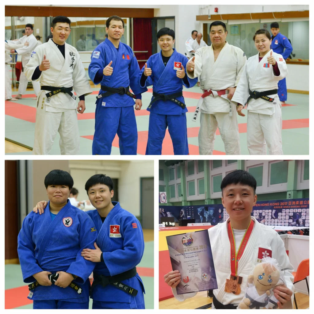 寶心的柔道路上得到不少人的支持,包括一班師傅和師姐張惠怡。