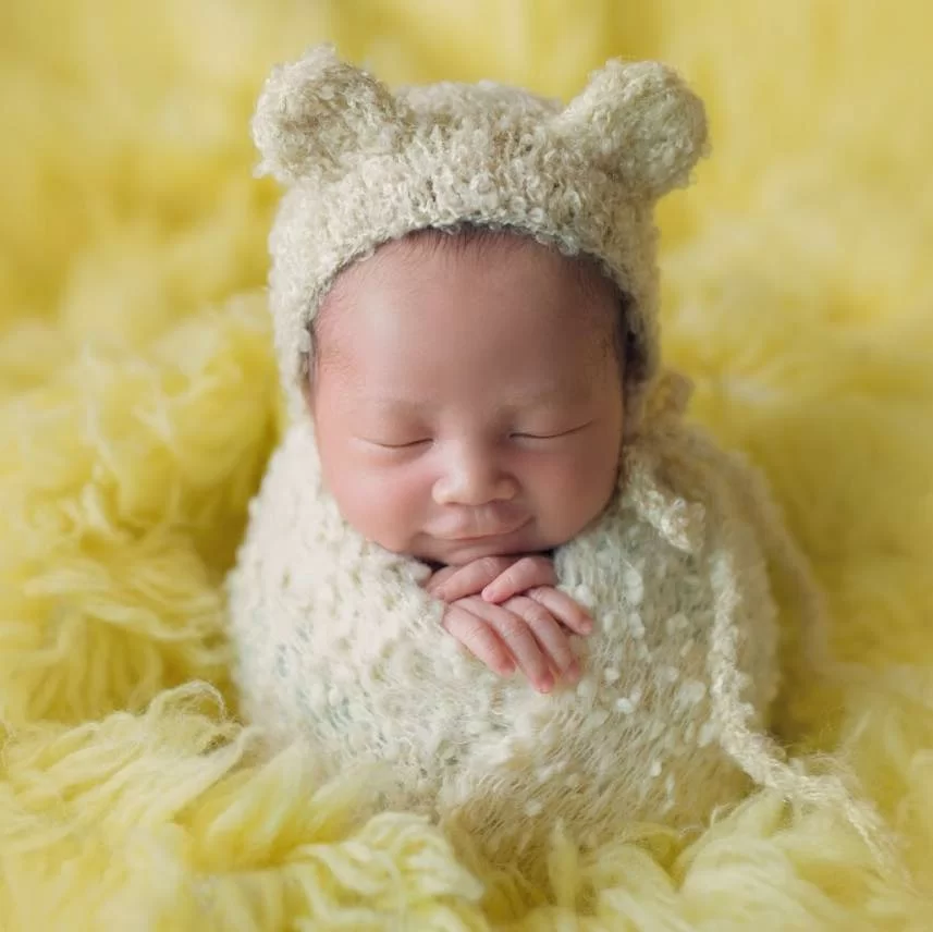 張達倫笑言看着初生的Zachary,感覺像飯糰一樣。