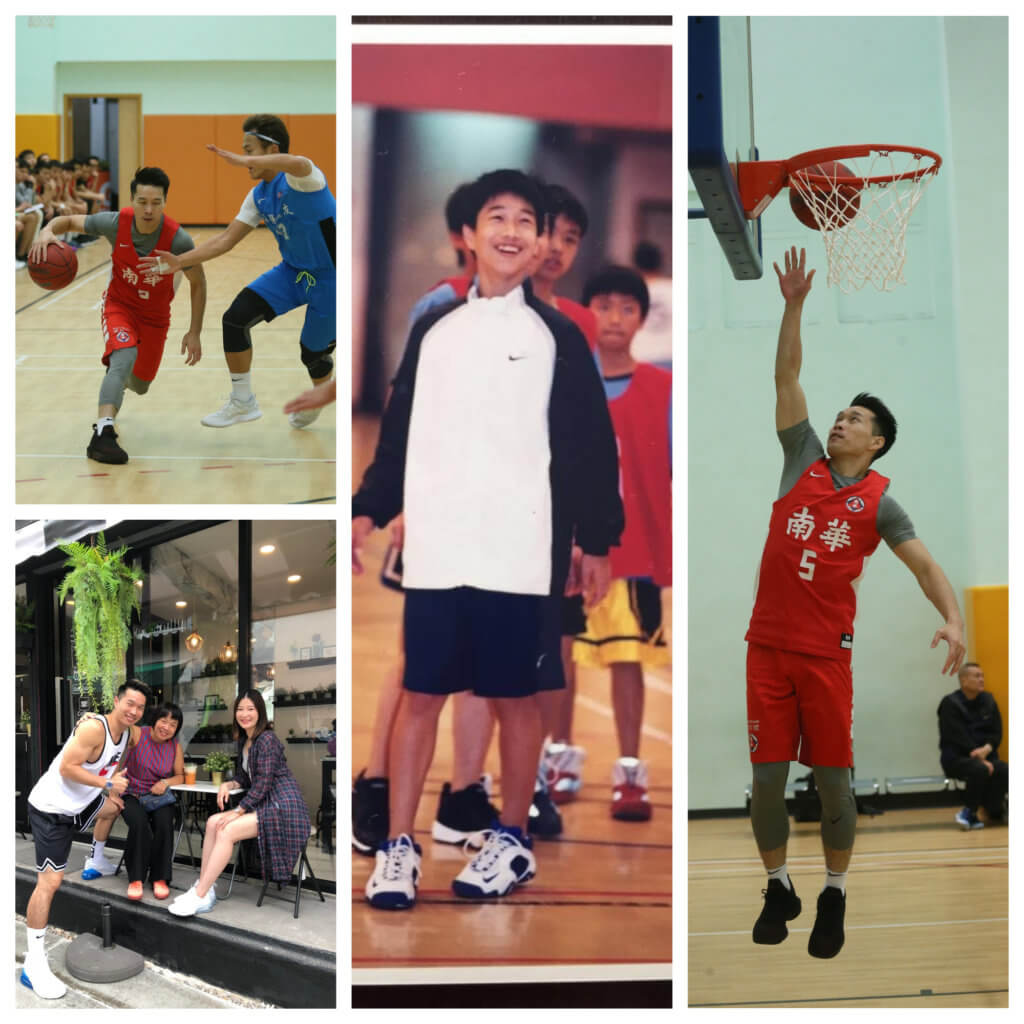 羅意庭十七歲加入南華籃球隊，對南華有一份感情和責任。