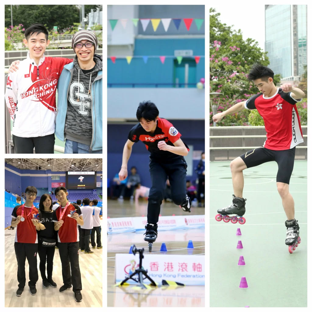 Anson陳文豐和表哥馬栢康從小一齊學溜冰