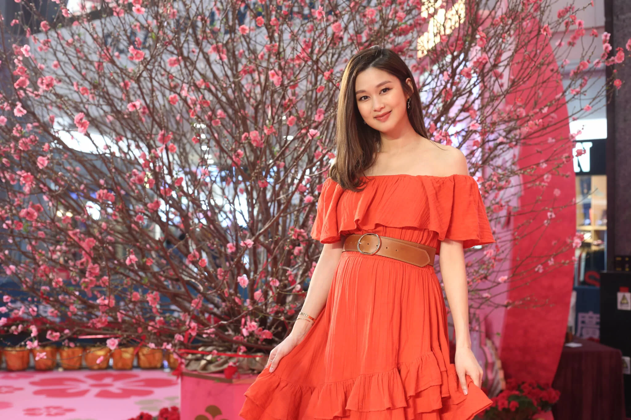 香香表示懷孕期間沒有太多孕吐，算是幸福的孕婦。