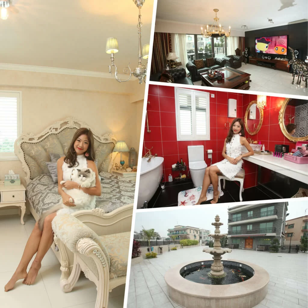 雪子對公主牀情有獨鍾，但又喜歡粉藍，所以這張牀是她的心水之選。