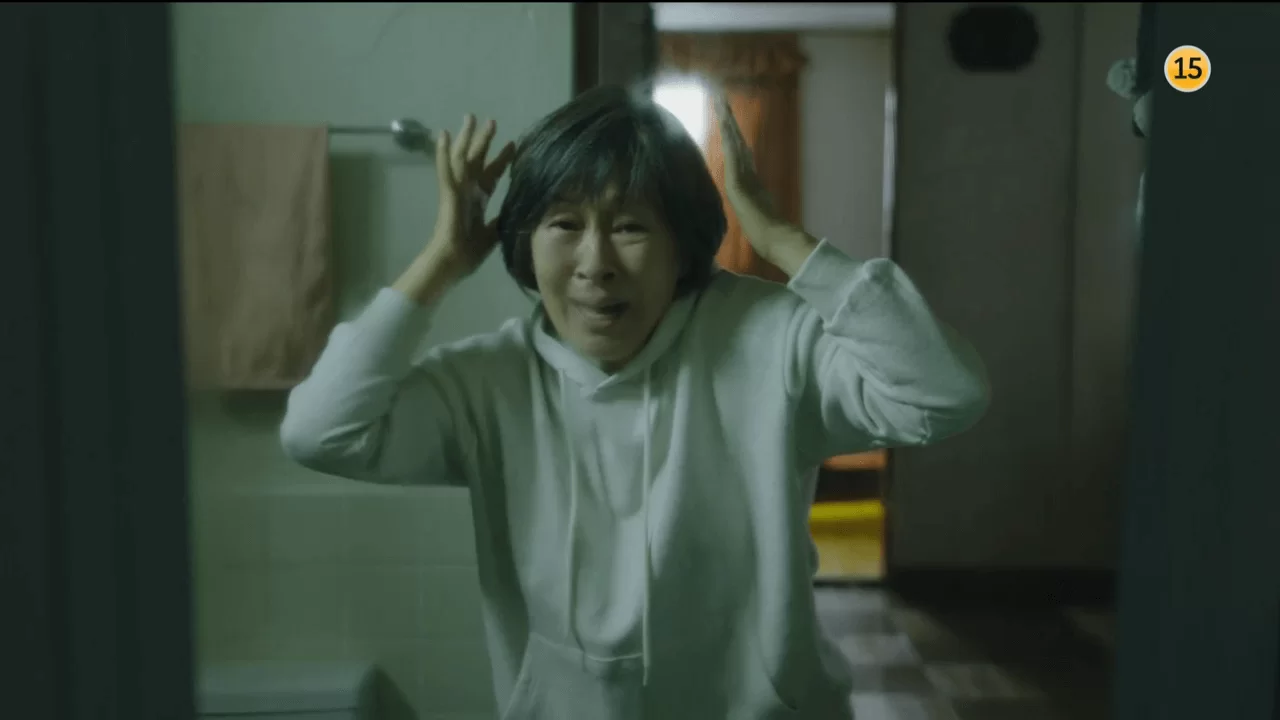 成功挽回爸爸的生命,惠子卻在一夜白髮,變成滿面皺紋的老婆婆。