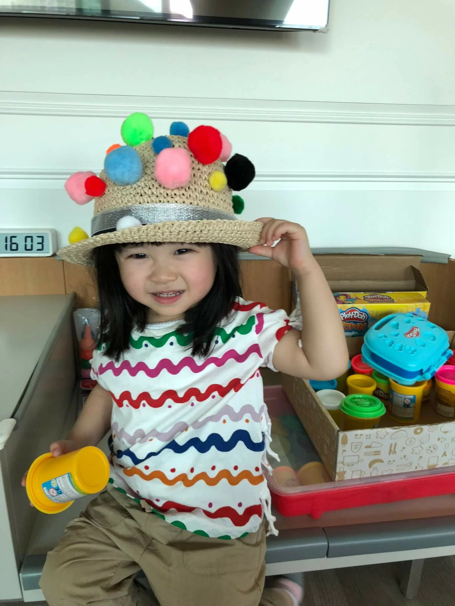 心心非常喜歡七彩繽紛的顏色