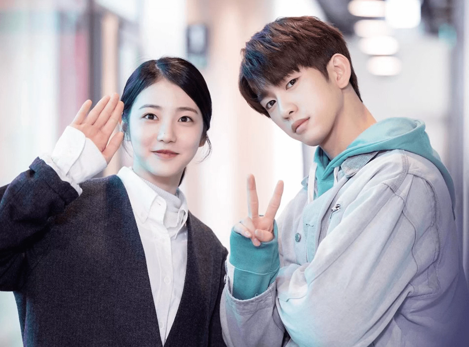 辛睿恩與GOT 7成員珍榮，近日趕拍《會讀心術的那小子》