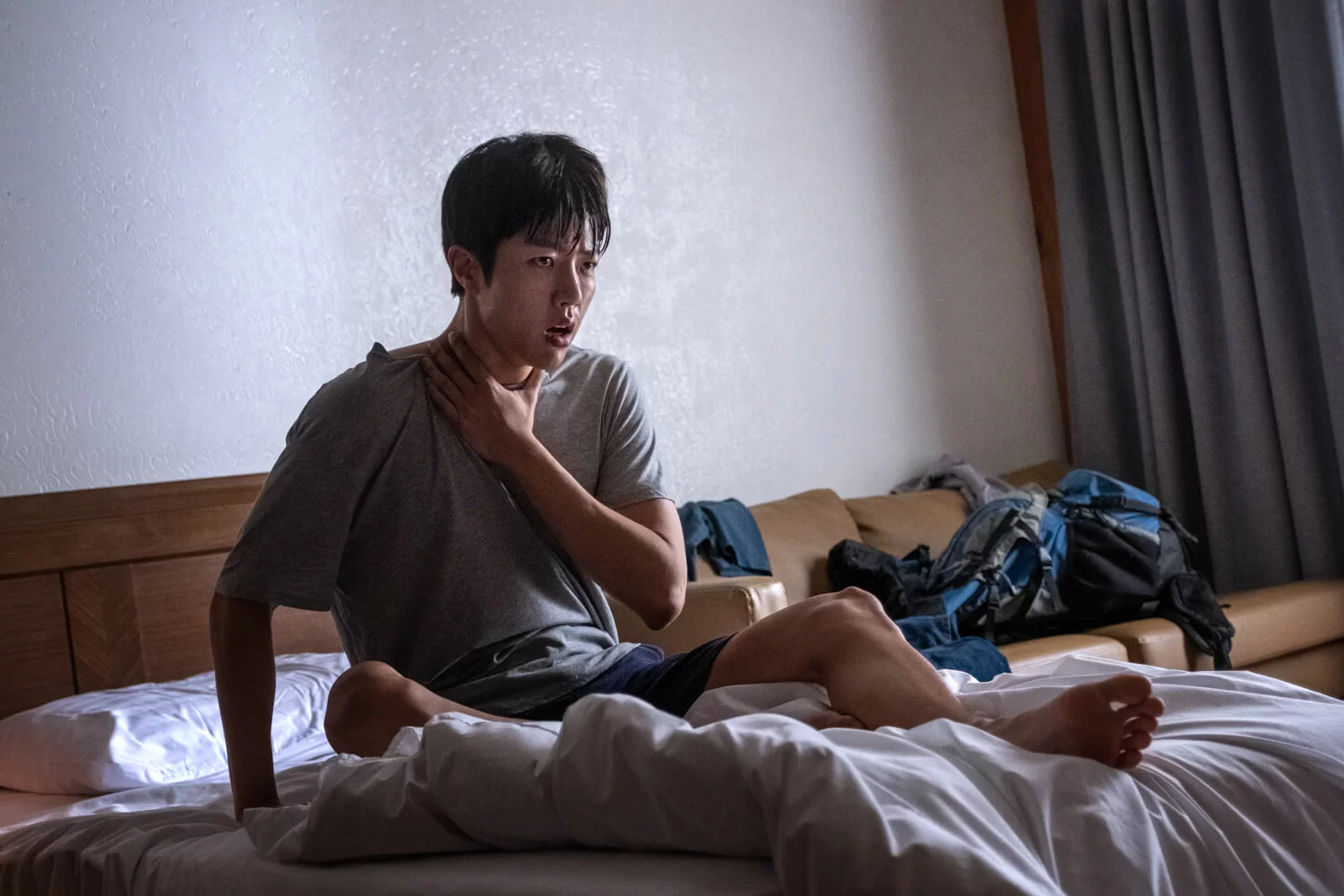 成烈在戲中有一段揮之不去的慘痛經歷,令他常常「發惡夢」。