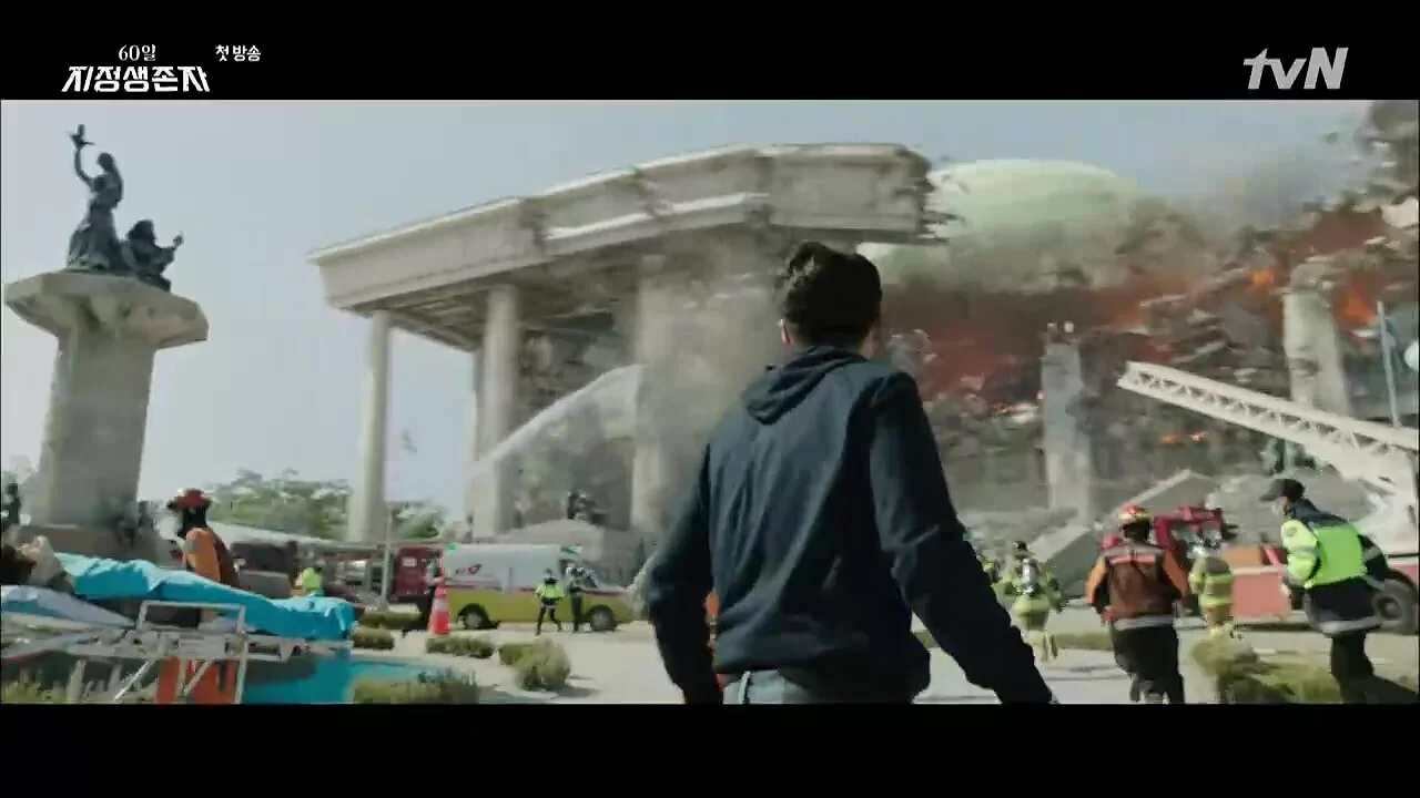 《指定倖存者》利用電腦特技打造災難場面,相信此畫面是每個南韓人的恐懼!
