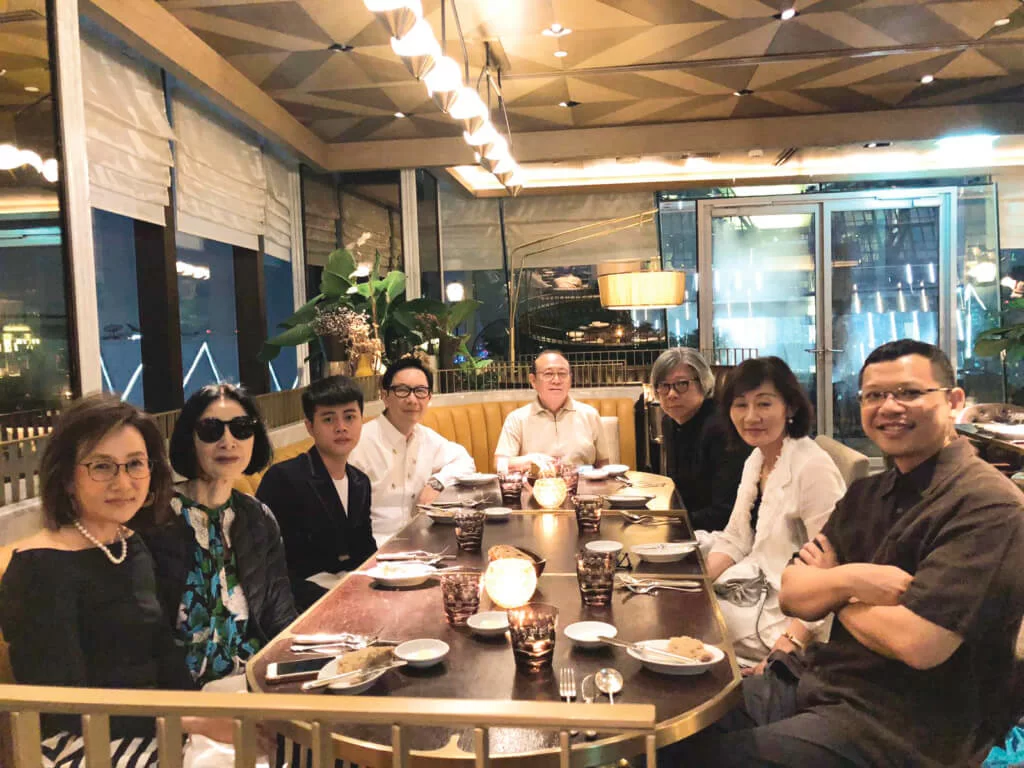 旅程的最後一夜，在曼谷的Park Hyatt與好友共進晚餐，誰能料到這已是最後一次與娟娟相聚。