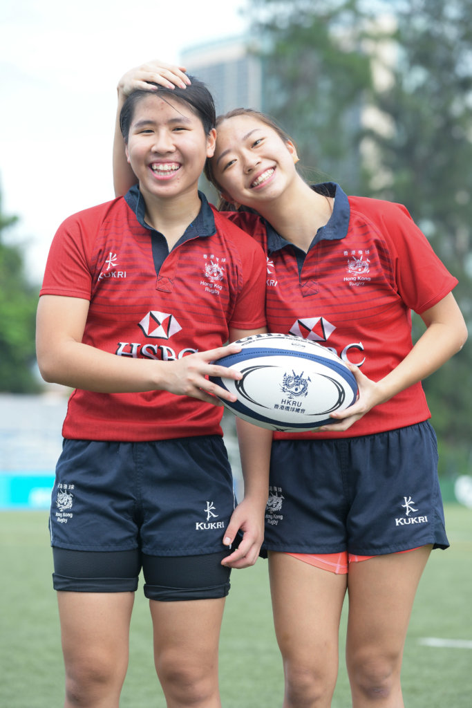思敏和雅媛雖然來自不同球會，但欖球令兩人成為好朋友。