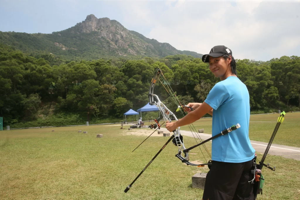 獅子山射箭練習場是崔俊杰平時練習的地方。