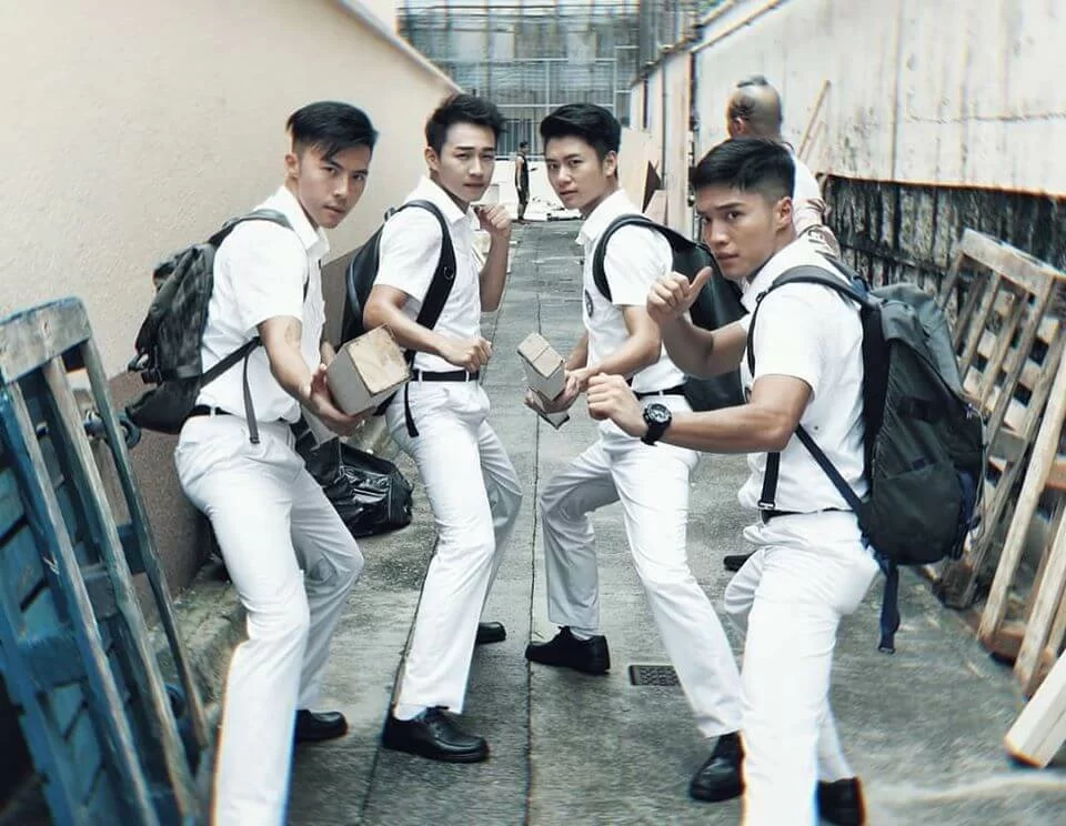 姚宏遠、容天佑、焦浩軒及丁子朗在《解決師》中飾演學生。