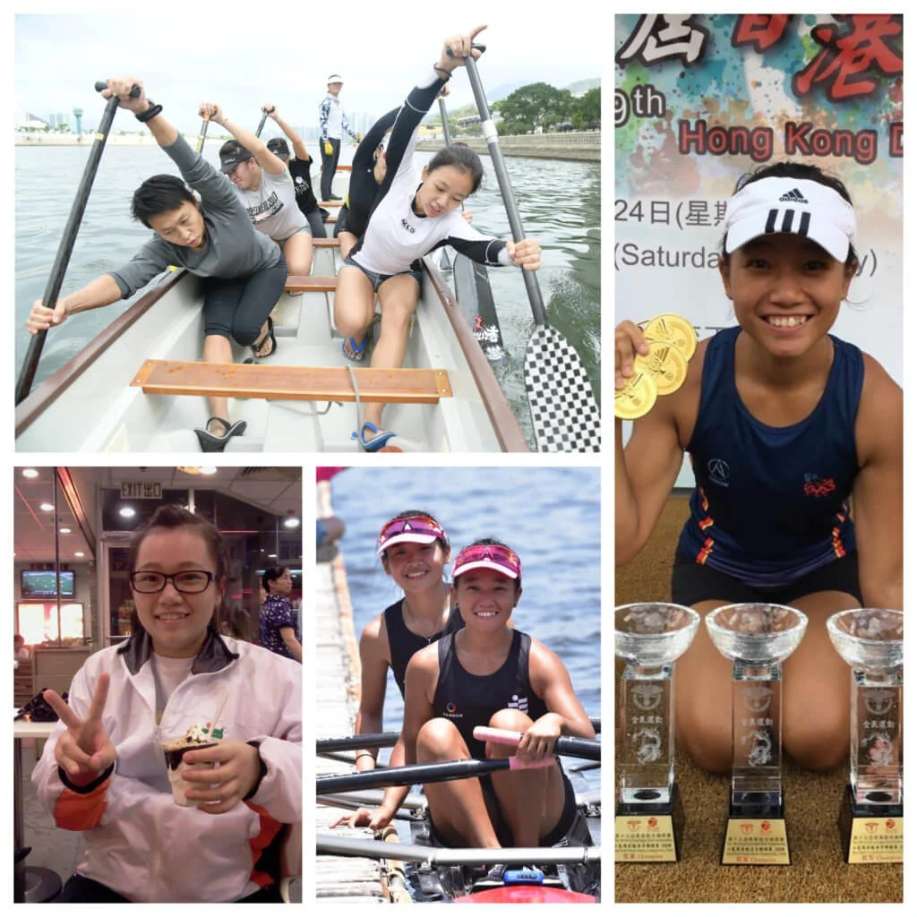 譚梓慧與隊友並肩作戰，大家共同努力留下很多難忘的回憶。