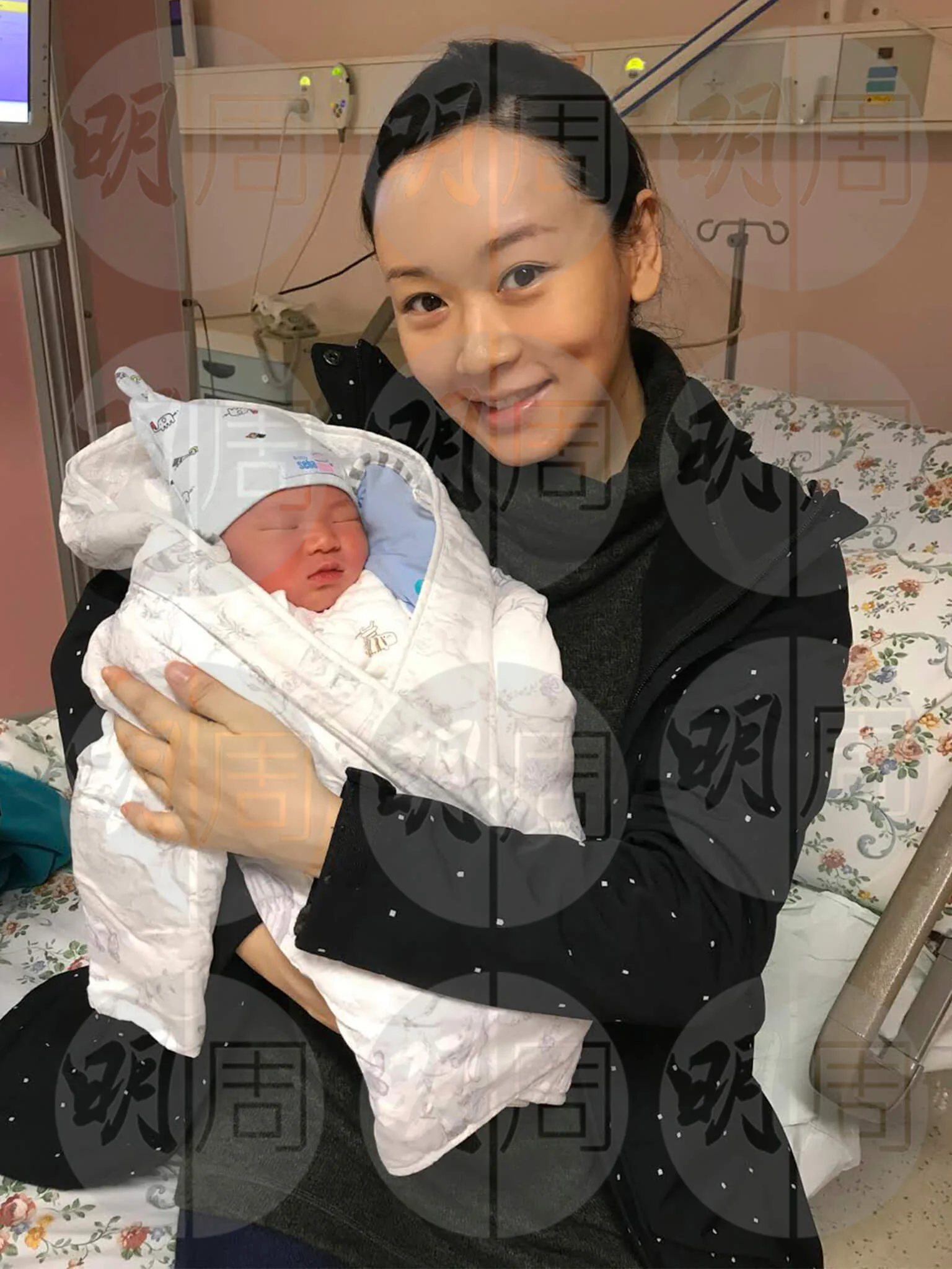 「豬豬」胃口很好，思琦說這幾天不停泵奶，囝囝食飽一臉滿足睡覺，非常可愛。