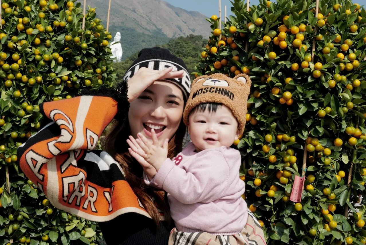 單文柔表示每次見到女兒被針拮，真的痛在兒身痛在母心。