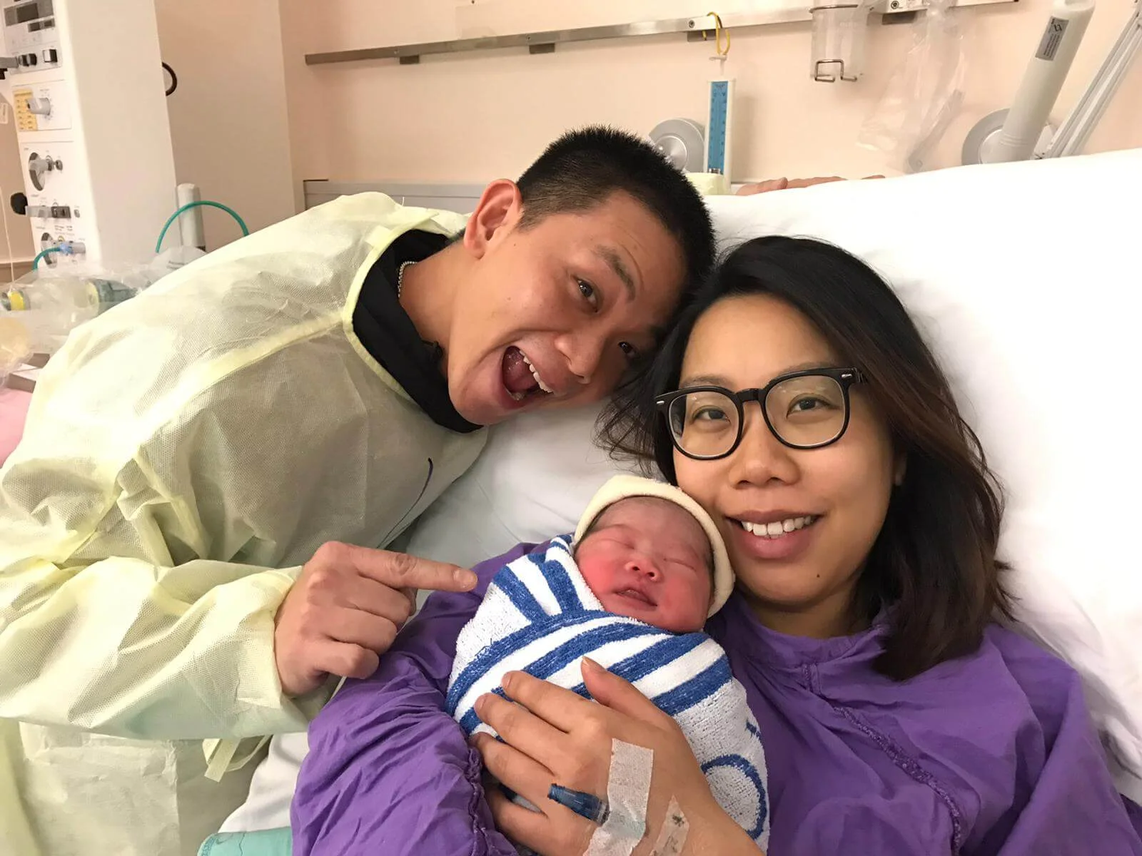 林子善目睹整個生B過程，大讚母愛偉大。