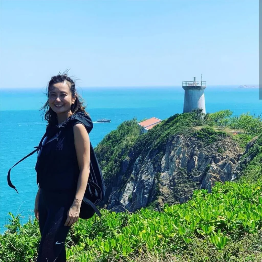 港島區有不少行山徑，黃宇詩間中會一個人去行山，吸收大自然的氣息。