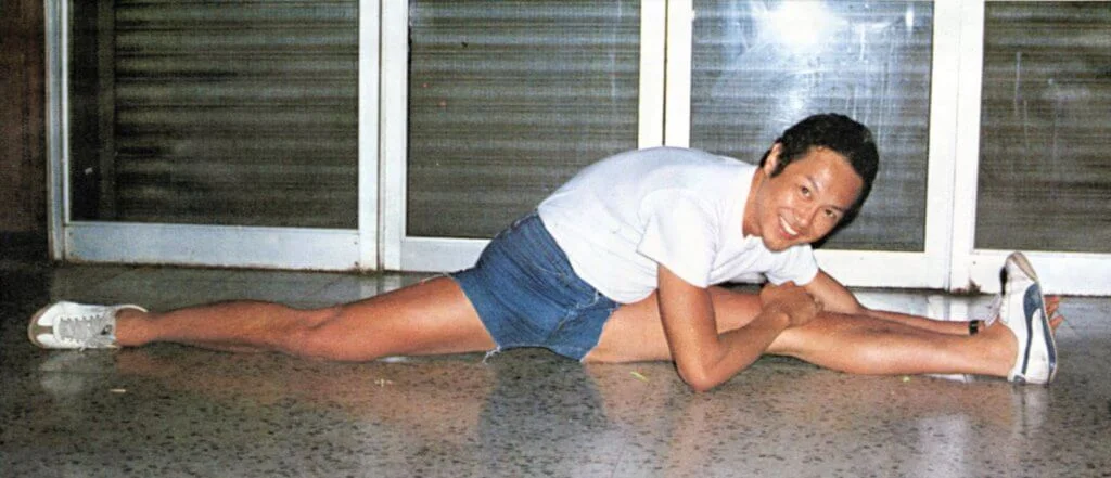 于洋有舞蹈底子，一字馬難不倒他。