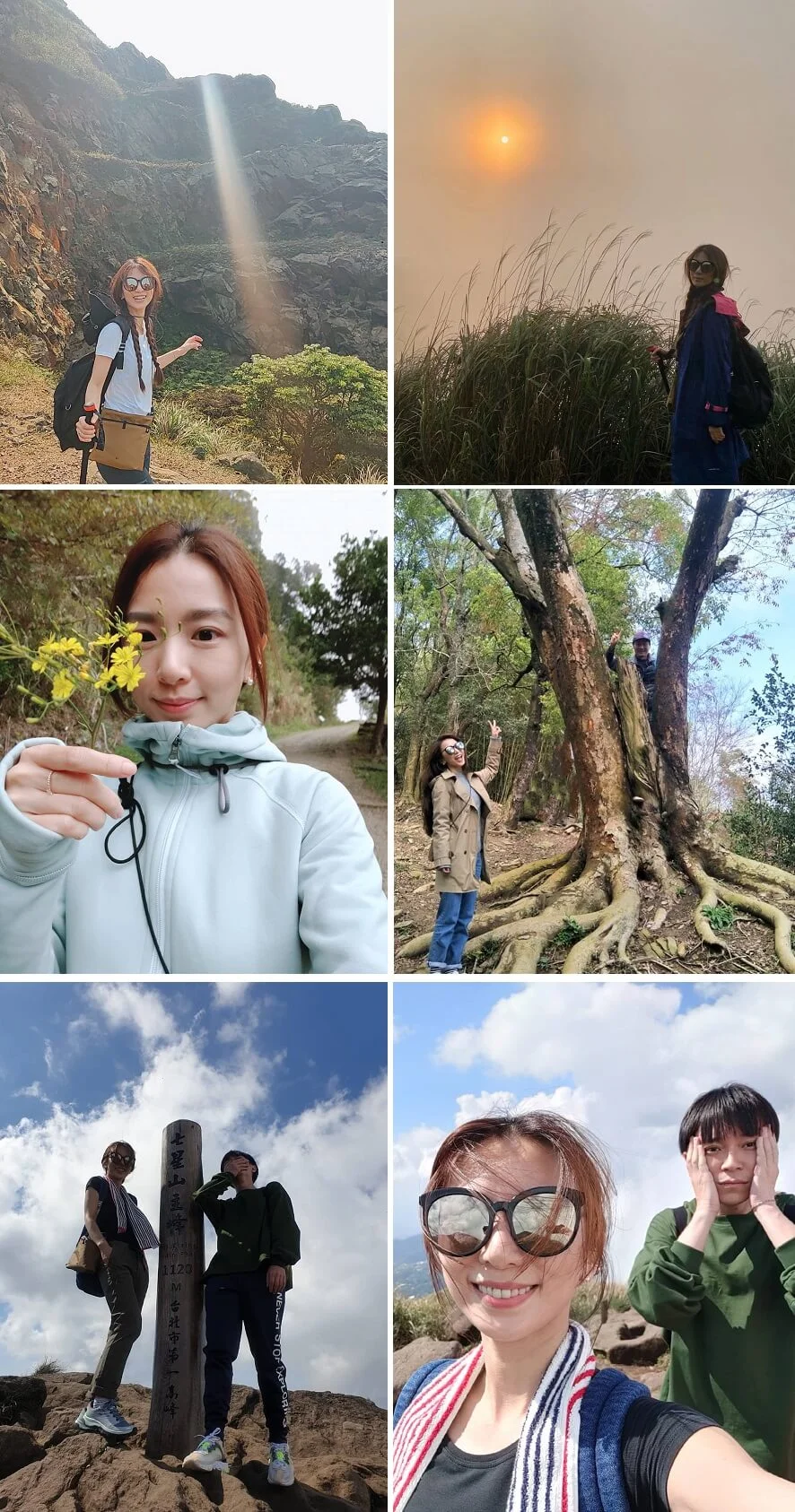 Hebe已成為行山發燒友,蘇打綠主音青峰與她亦在山上留過不少足跡。