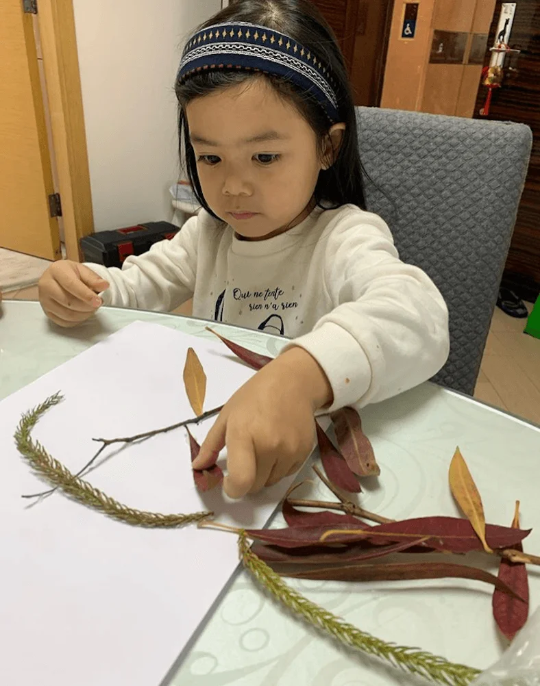 包包用樹葉做小手工