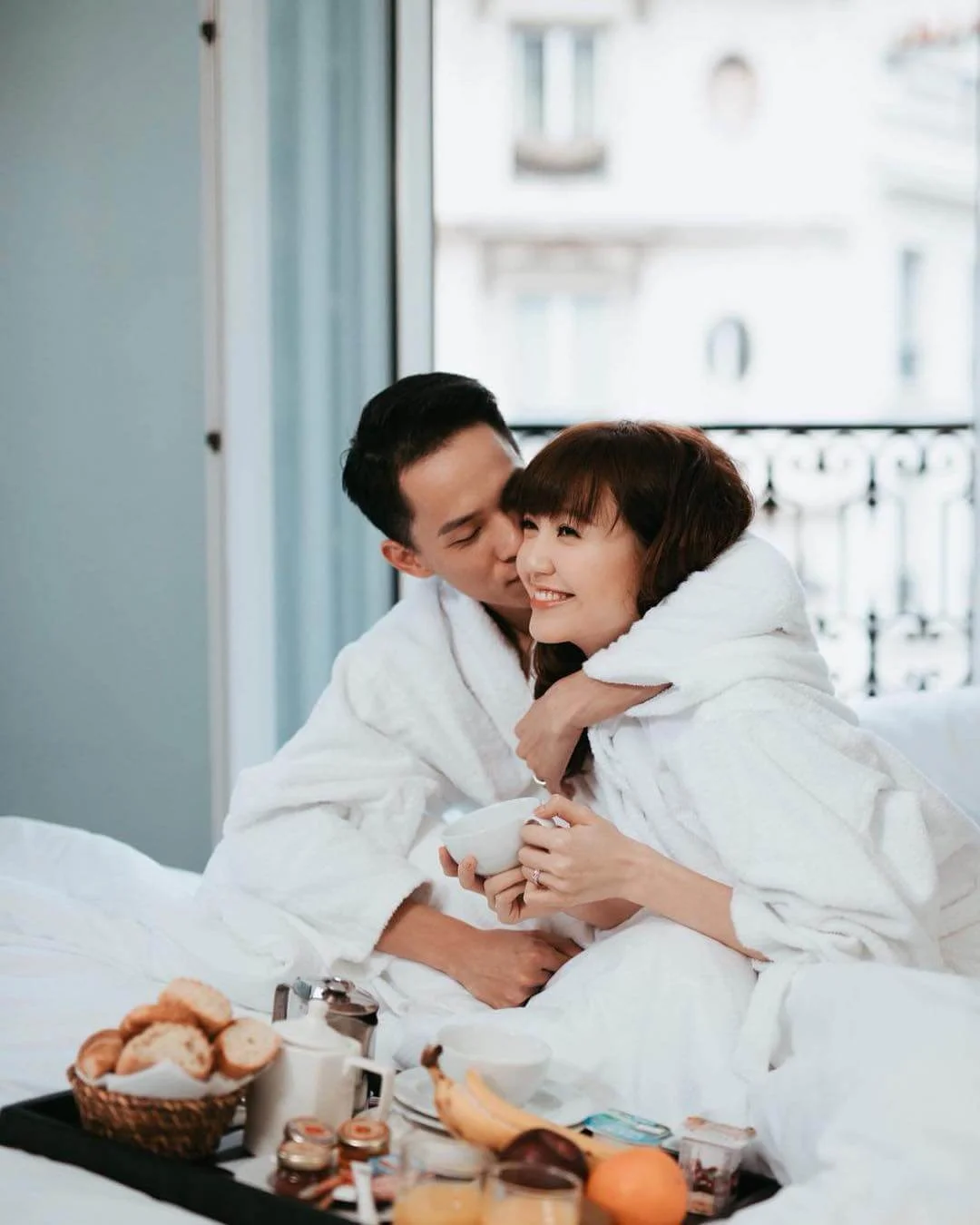 每朝老公都會錫一啖才出門，令她感到很窩心。