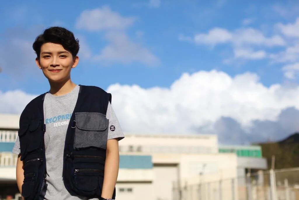 一頭短髮的孟希璘平日打扮中性,形象比較男仔頭。