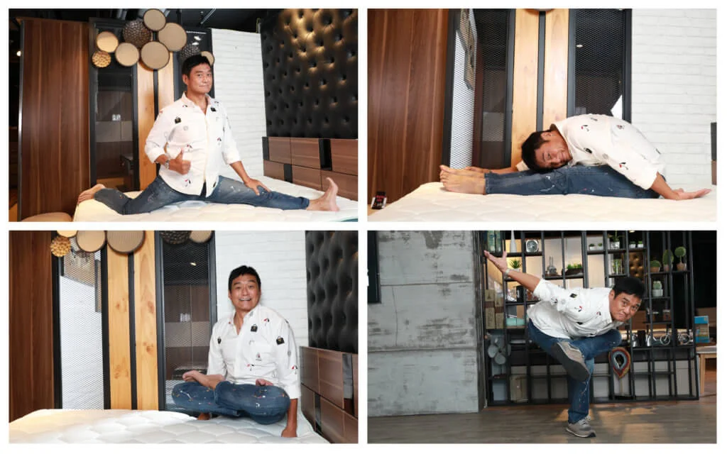 王俊棠身體柔軟,即席示範各種動作。